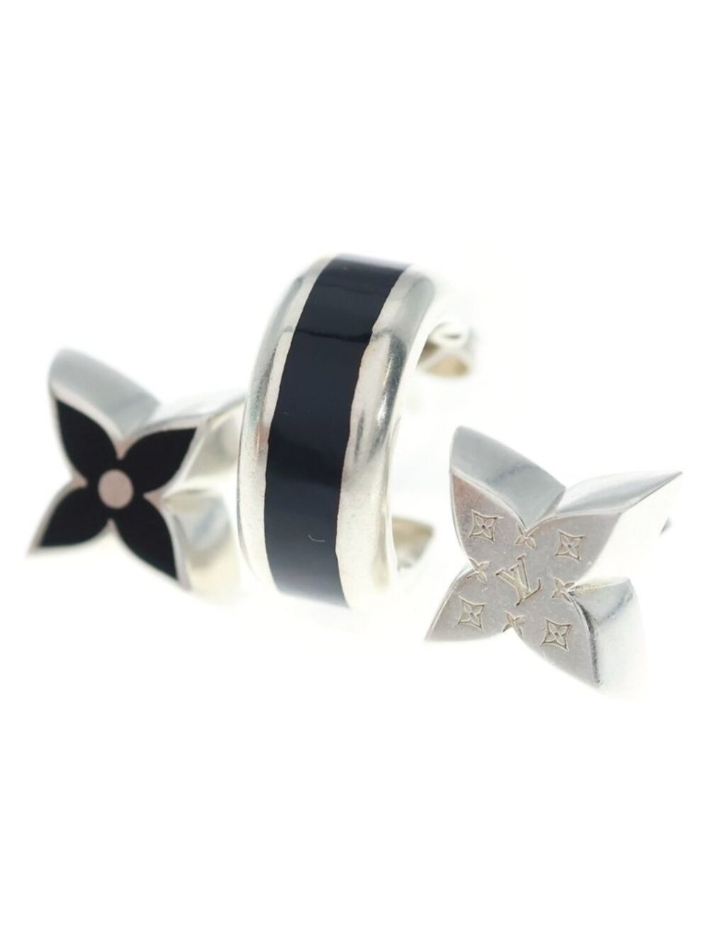 Louis Vuitton LV Spike Set 3 Earrings Silver